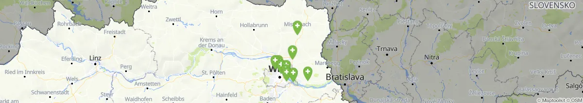 Kartenansicht für Apotheken-Notdienste in der Nähe von Spannberg (Gemeinde, Niederösterreich) (399)